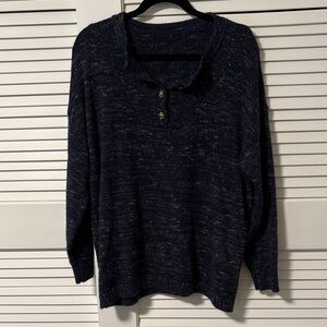 BloomChic Navy Knit Sweater